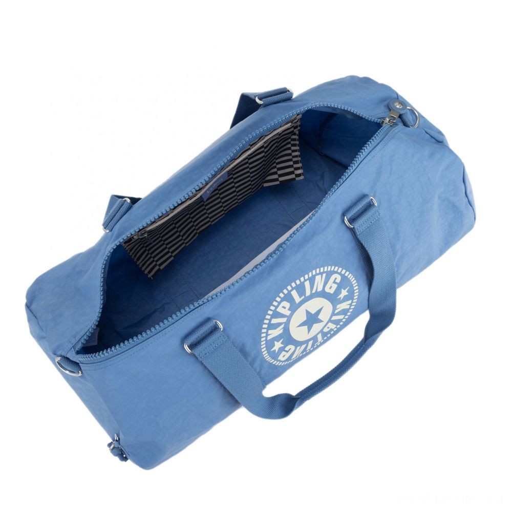 Price Match Guarantee - Kipling ONALO L Huge Duffle Bag with Zipped Inside Wallet Dynamic Blue. - Off-the-Charts Occasion:£30