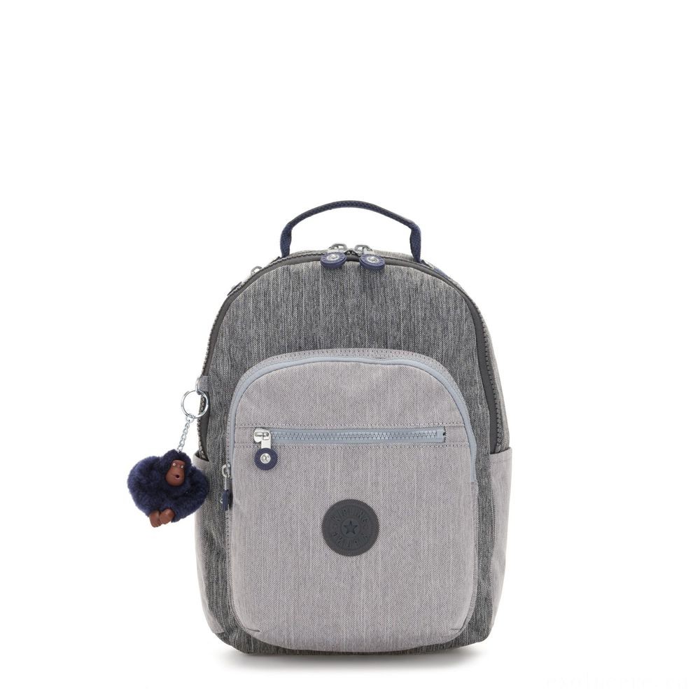 Three for the Price of Two - Kipling SEOUL GO S Small Backpack Ash Jeans Bl<br>. - Click and Collect Cash Cow:£41[nebag6536ca]