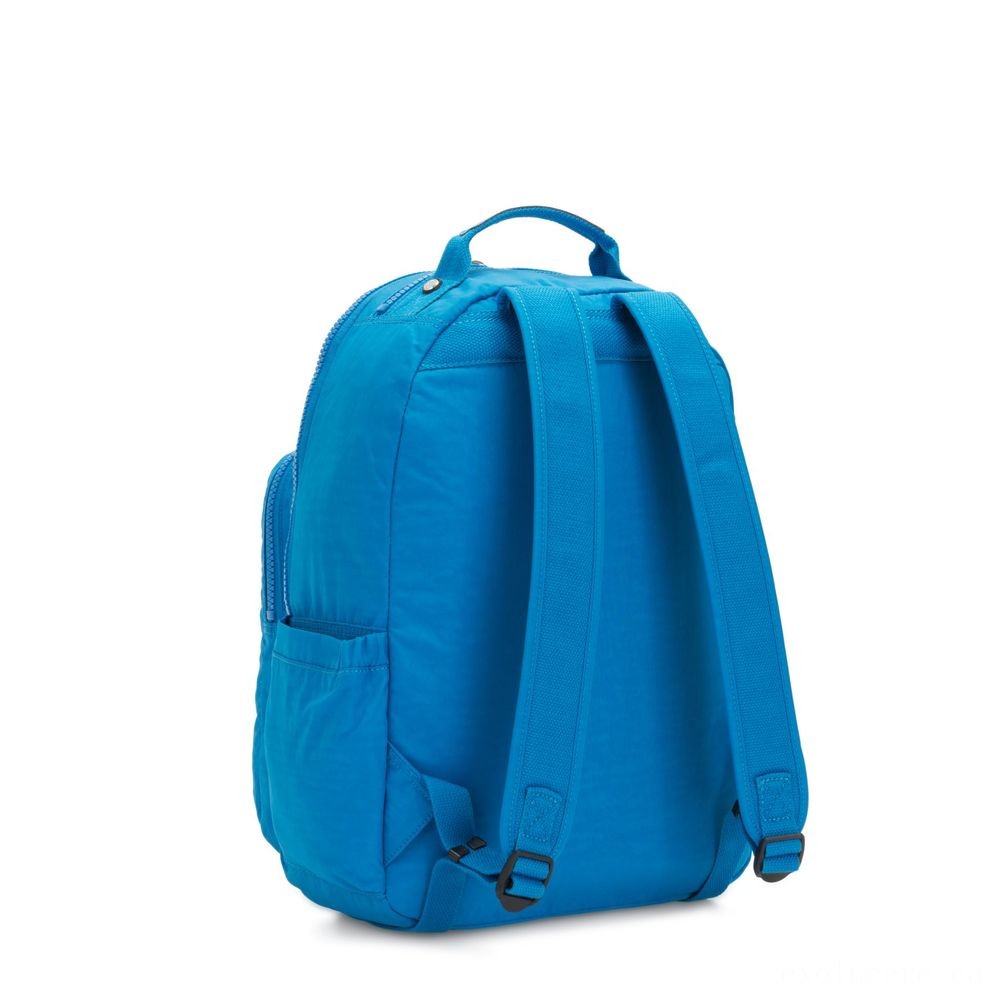 Kipling SEOUL Water Repellent Backpack with Laptop Compartment Methyl Blue Nc.