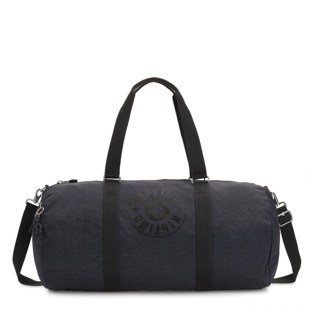 Kipling ONALO L Large Duffle Bag with Zipped Inside Pocket Night Grey Nc.