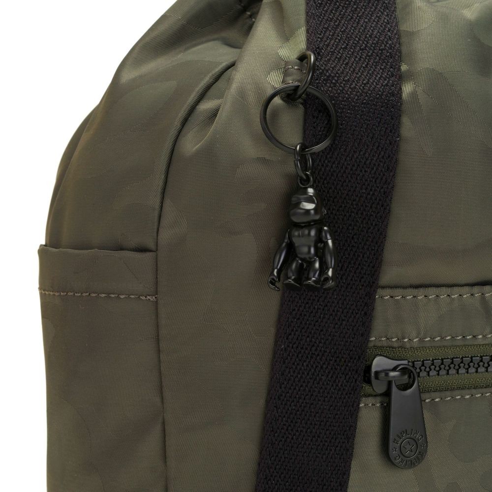 Christmas Sale - Kipling Fine Art BAG S Small Backpack (drawstring) Satin Camo. - President's Day Price Drop Party:£37
