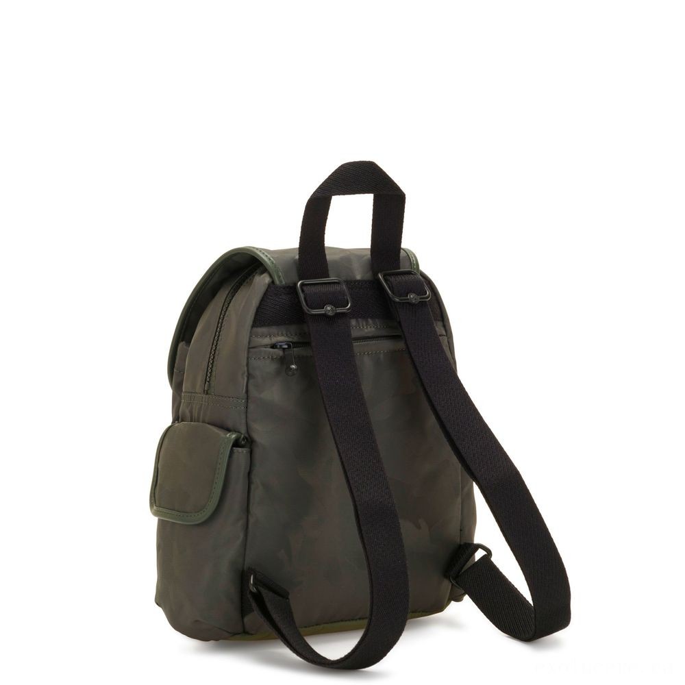 Weekend Sale - Kipling CITY BUNDLE MINI Urban Area Stuff Mini Backpack Satin Camo. - One-Day:£29[gabag6562wa]