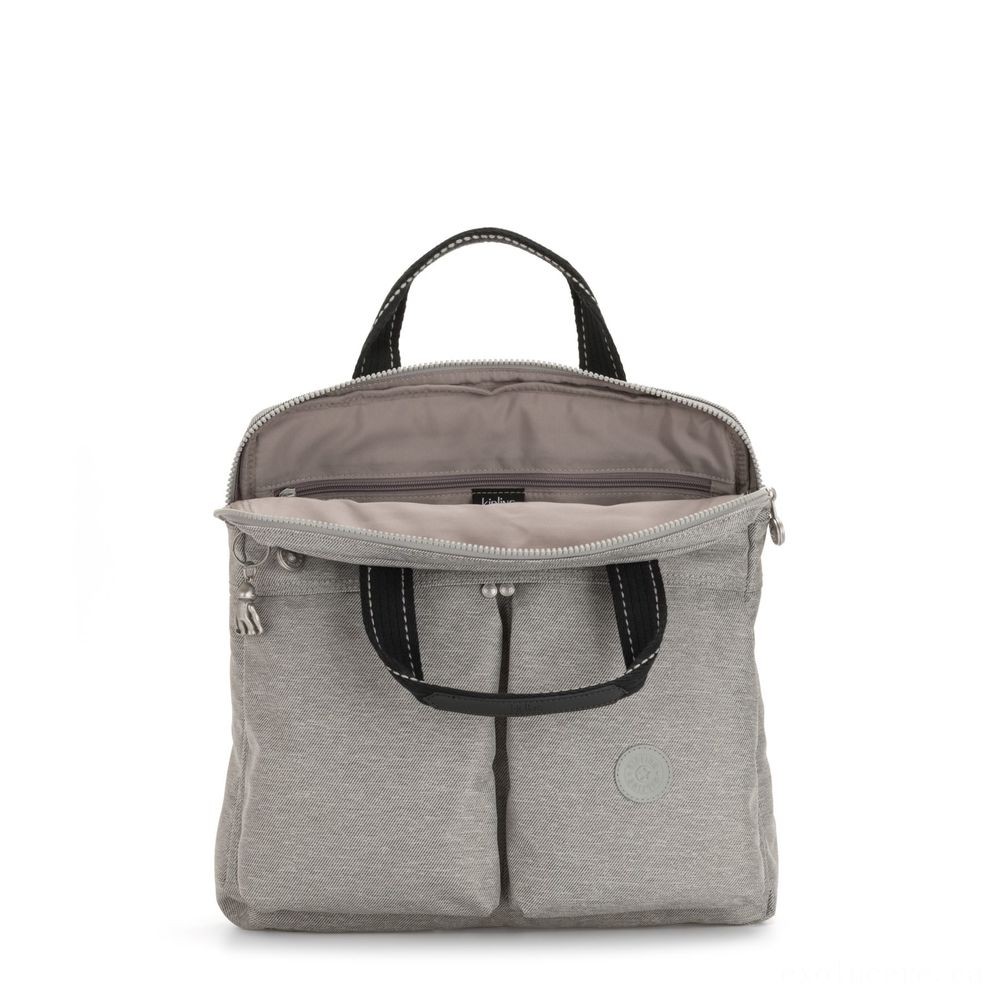 Kipling KOMORI S Small 2-in-1 Backpack as well as Bag Chalk Grey.