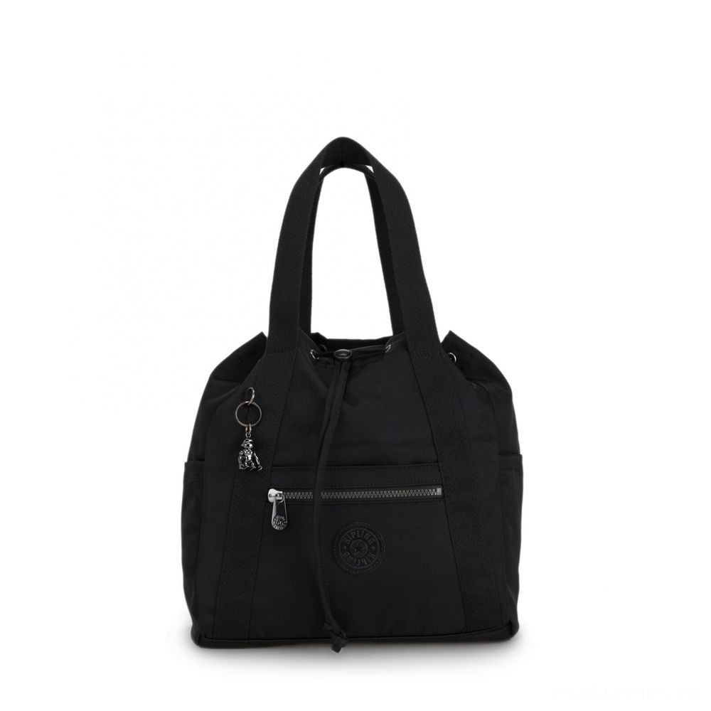 Kipling Fine Art BACKPACK S Little Bag (drawstring) Abundant Black.