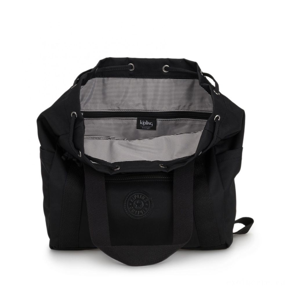 Kipling ART BAG S Tiny Backpack (drawstring) Wealthy Black.