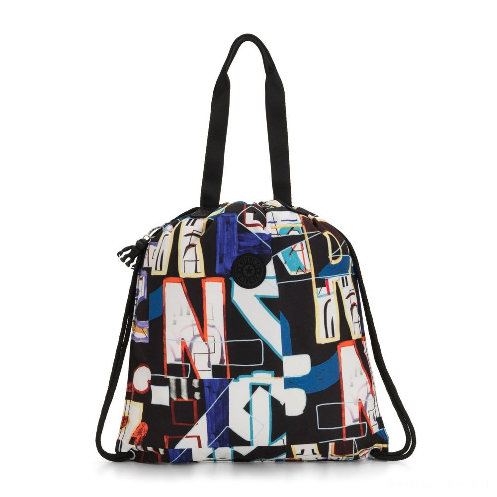 Mother's Day Sale - Kipling HIPHURRAY Graphic Channel Carryall Alphabet Print. - Cyber Monday Mania:£14[chbag6575ar]