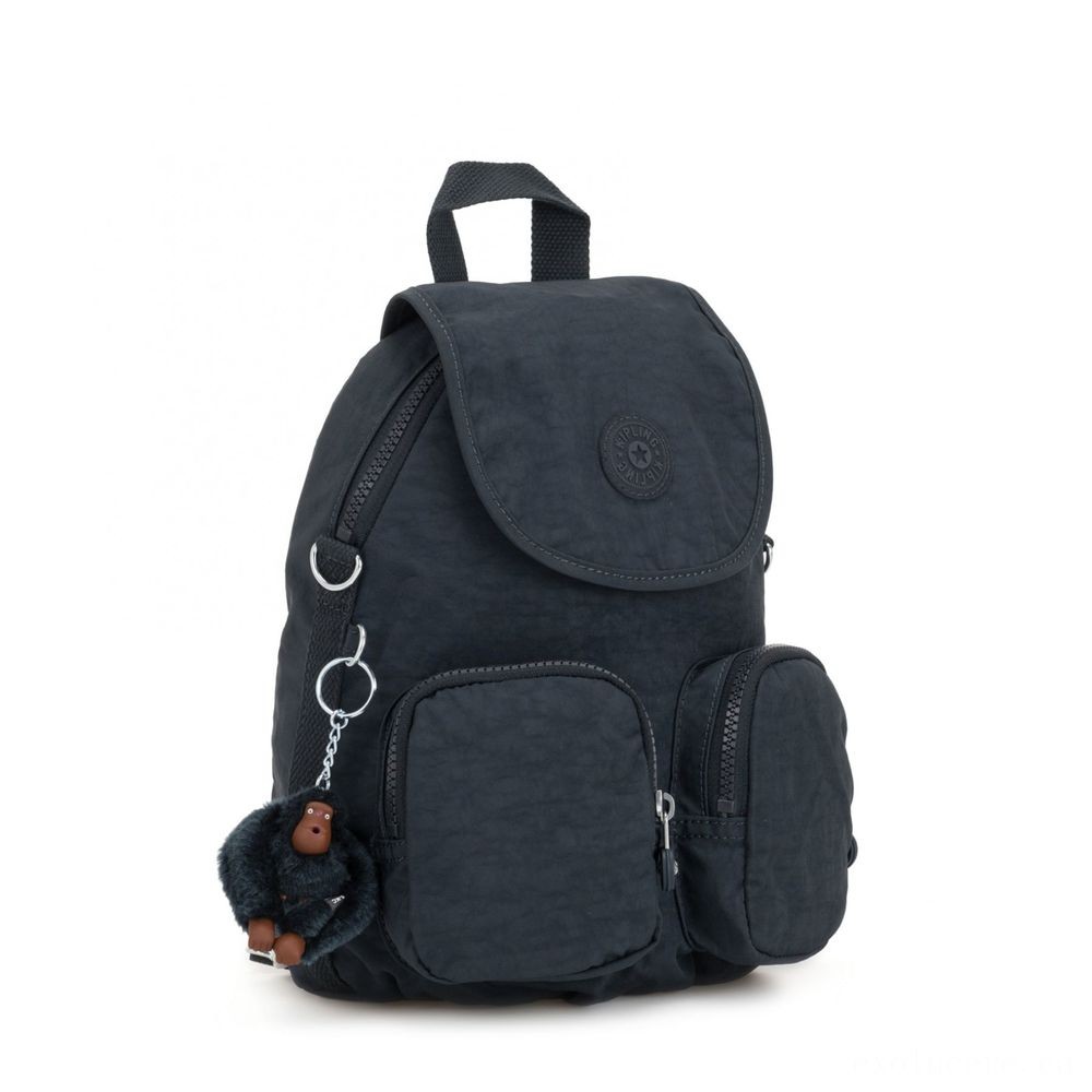  Kipling FIREFLY UP Tiny Backpack Covertible To Elbow Bag True Navy