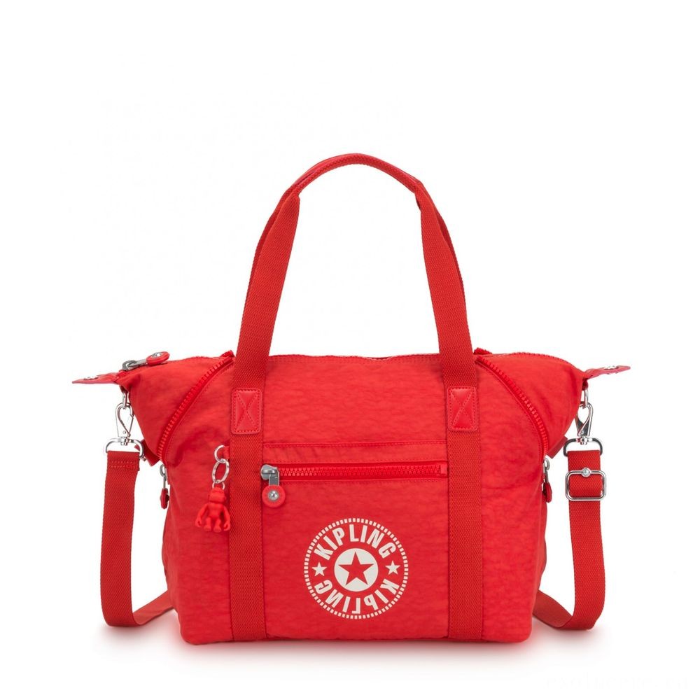 Sale - Kipling ART NC Light-weight Tote Bag Energetic Red NC. - Extravaganza:£24[labag6588ma]