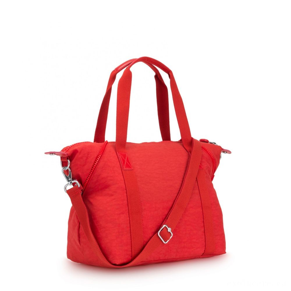 Kipling Craft NC Light In Weight Tote Active Red NC.