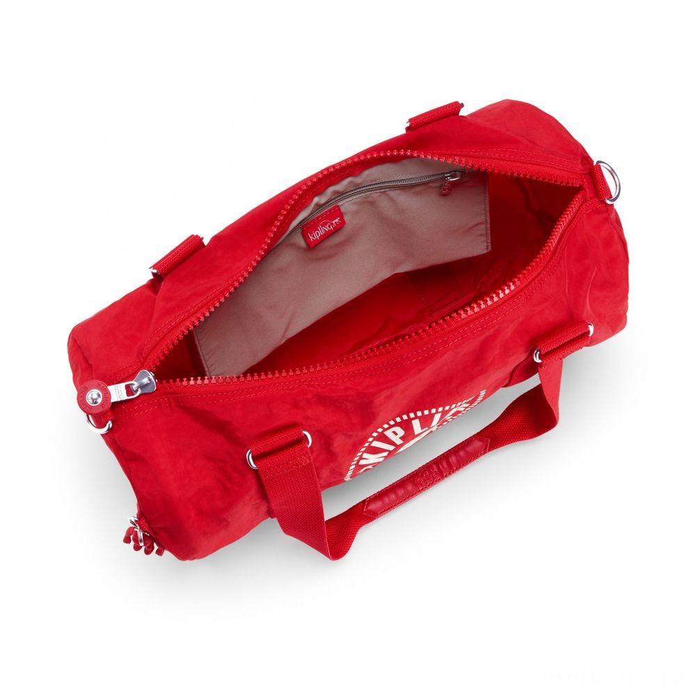 July 4th Sale - Kipling ONALO Multifunctional Duffle Bag Lively Red. - Memorial Day Markdown Mardi Gras:£39[cobag6590li]
