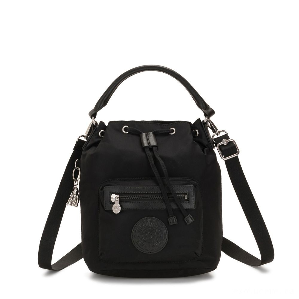 Kipling VIOLET S Small Crossbody Convertible to Handbag/Backpack Galaxy Black.