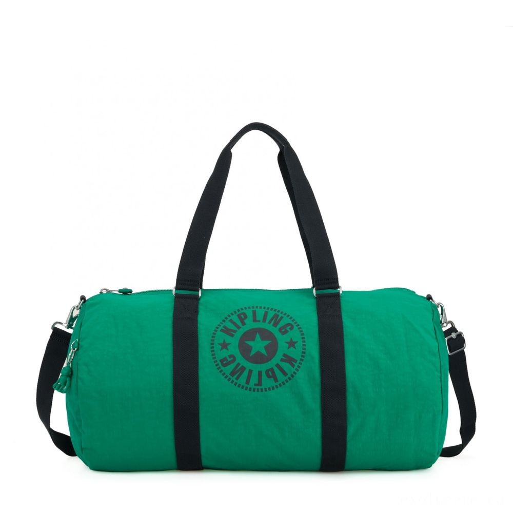 Kipling ONALO L Large Duffle Bag with Zipped Inside Wallet Lively Green.