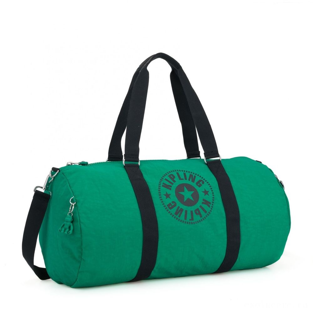 Kipling ONALO L Sizable Duffle Bag with Zipped Inside Pocket Lively Eco-friendly.