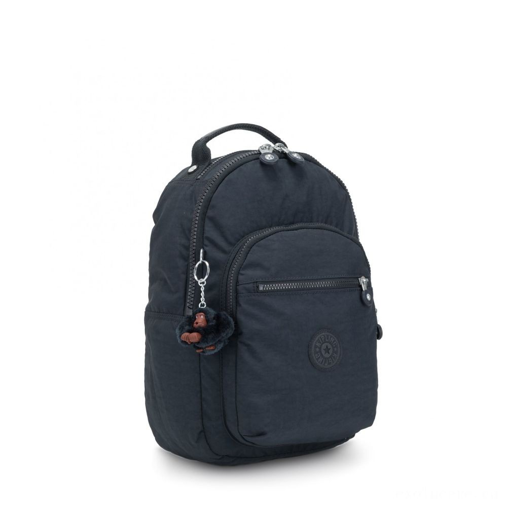 Kipling CLAS SEOUL S Backpack along with Tablet Compartment True Navy.
