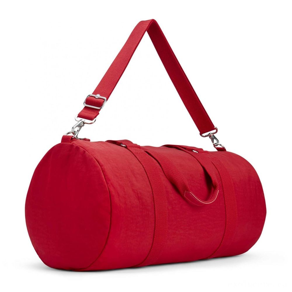 Kipling ONALO L Huge Duffle Bag along with Zipped Within Wallet Lively Red.