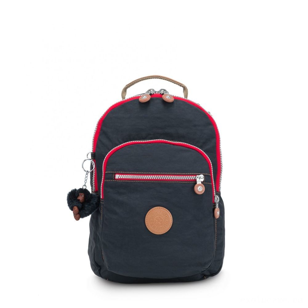 Kipling CLAS SEOUL S Backpack along with Tablet Computer Compartment Real Navy C.