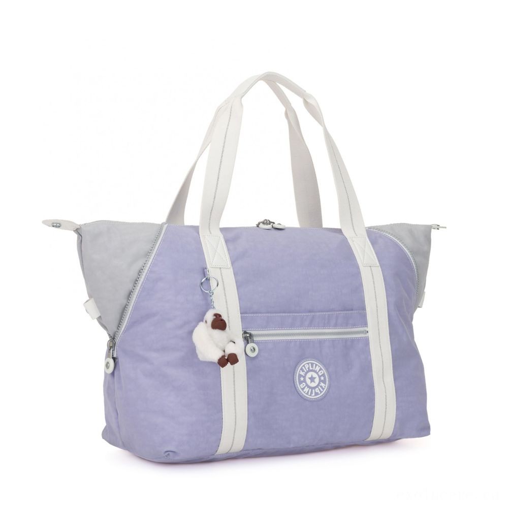 Kipling ART M Travel Carry With Cart Sleeve Energetic Lavender Bl