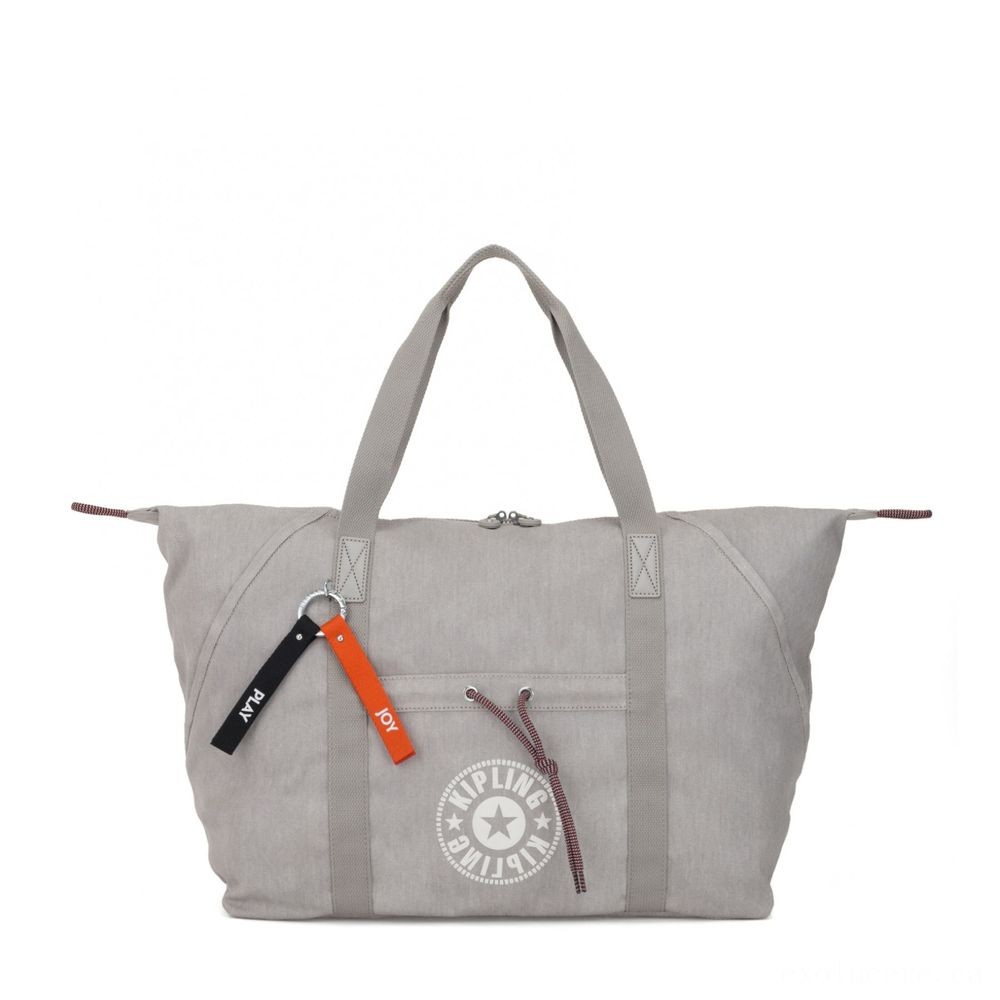 Kipling ART M Art Tote along with drawable cloth Illumination Jeans