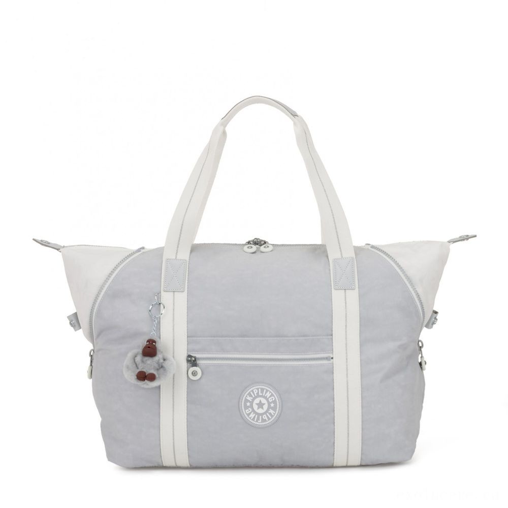 Early Bird Sale - Kipling Craft M Trip Tote Along With Trolley Sleeve Energetic Grey Bl - Clearance Carnival:£23[jcbag6638ba]