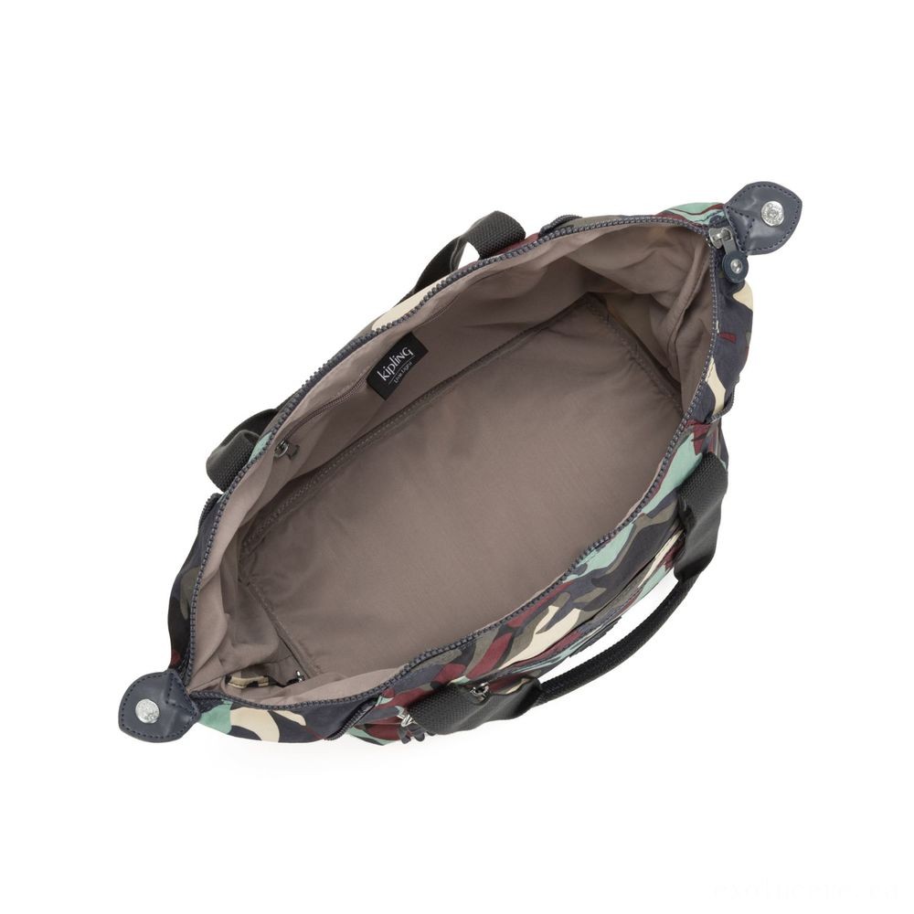 Special - Kipling Fine Art Handbag Camouflage Large. - Steal:£46[libag6644nk]