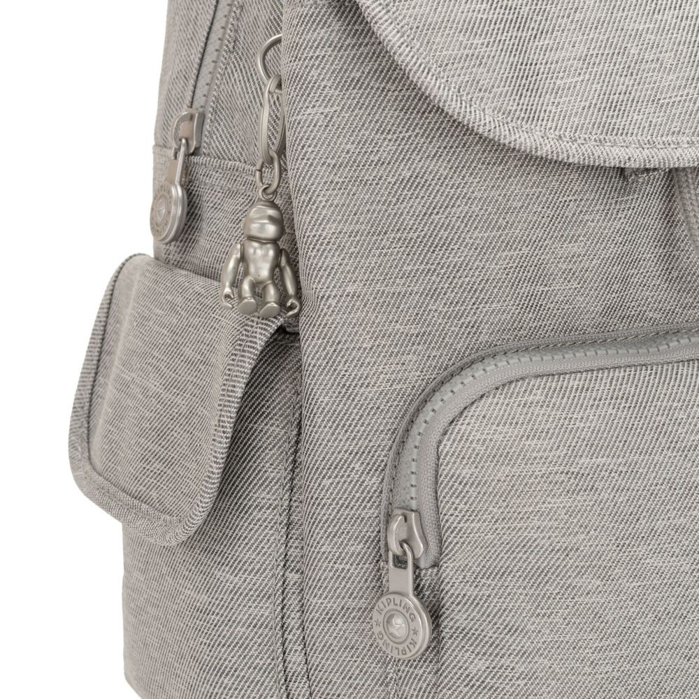 New Year's Sale - Kipling Area PACK S Little Backpack Chalk Grey. - Valentine's Day Value-Packed Variety Show:£33[libag6647nk]