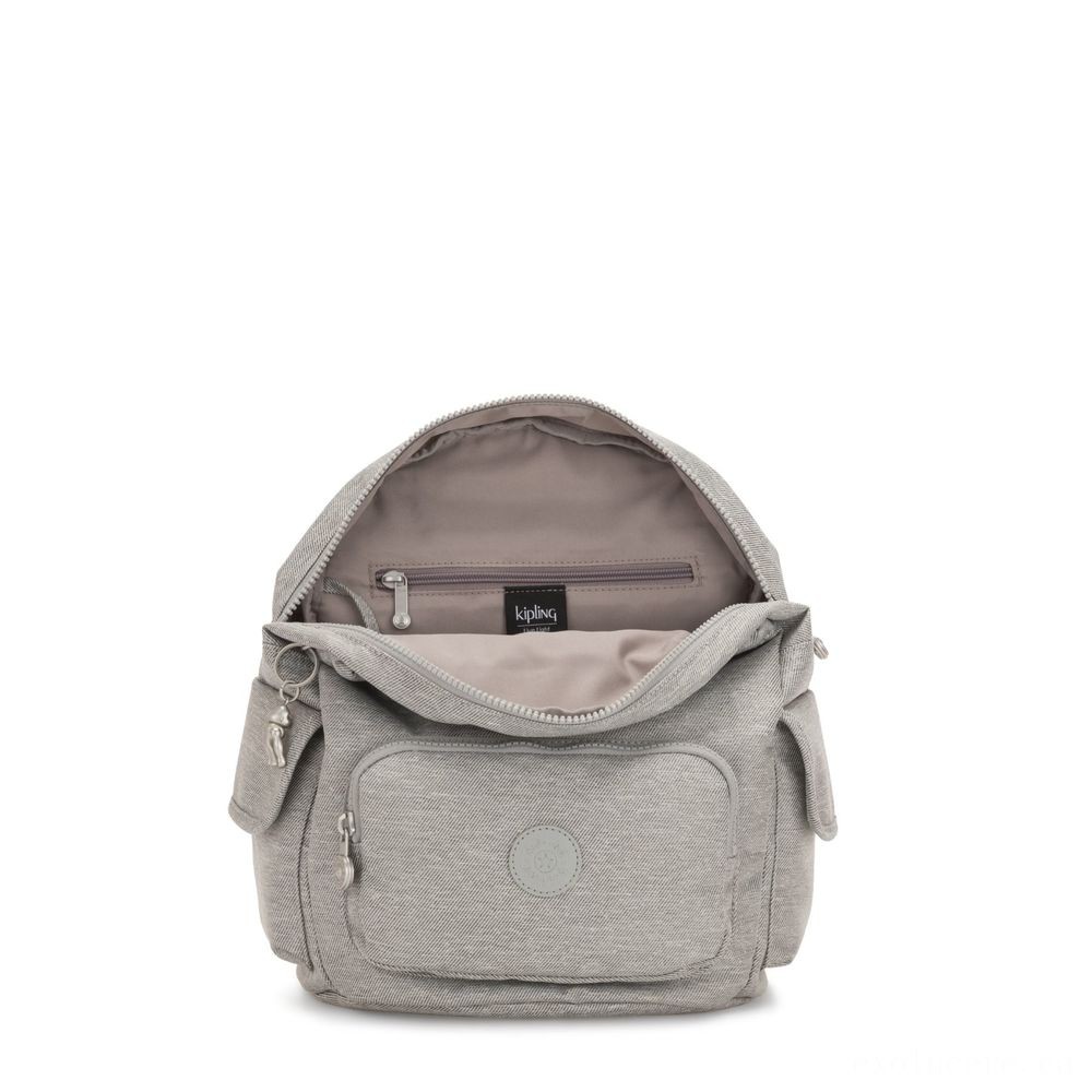 Kipling Area BUNDLE S Small Backpack Chalk Grey.