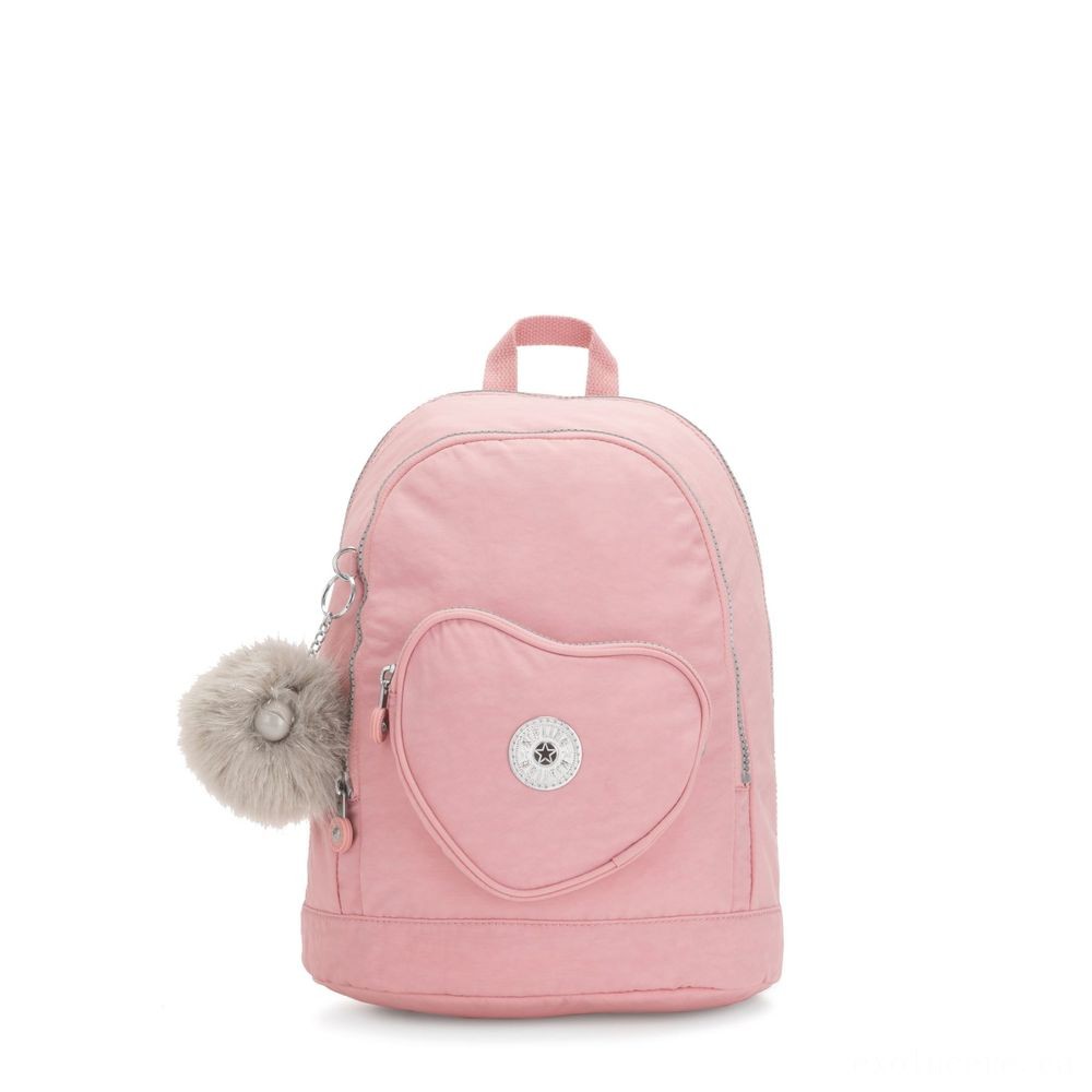80% Off - Kipling Center knapsack Youngsters backpack Wedding Rose. - Click and Collect Cash Cow:£35