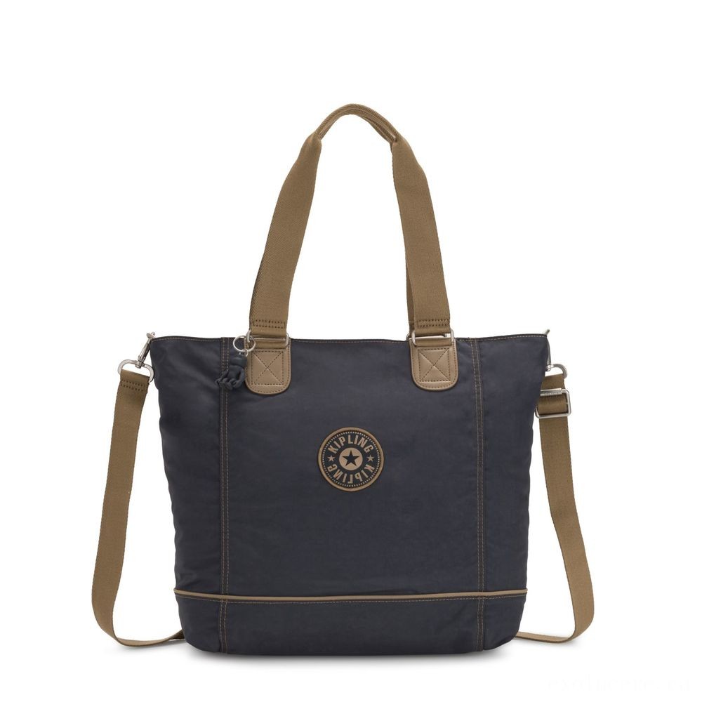 Holiday Shopping Event - Kipling Consumer C Huge Purse Along With Easily Removable Shoulder Strap Night Grey Block - Blowout Bash:£19