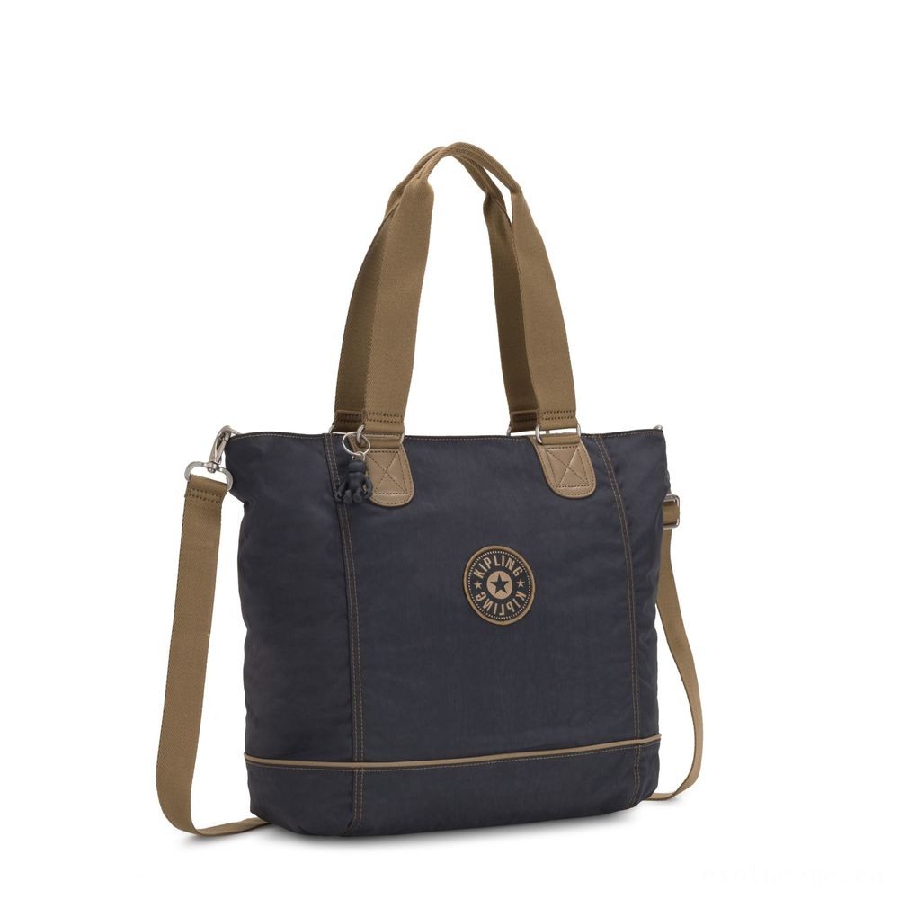 Kipling Consumer C Large Shoulder Bag With Removable Shoulder Band Night Grey Block