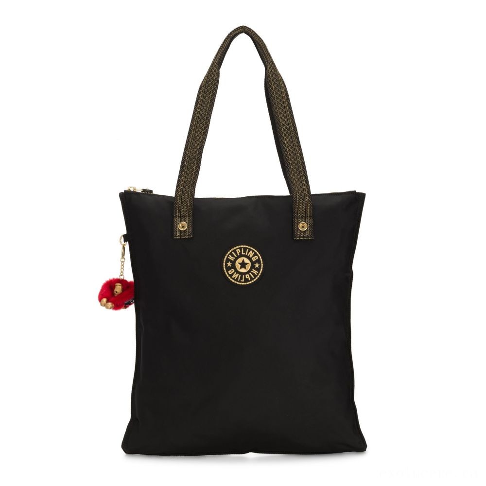 Kipling MYHIPHRY Small Shoulder Bag with Optional Pouches Special Black.