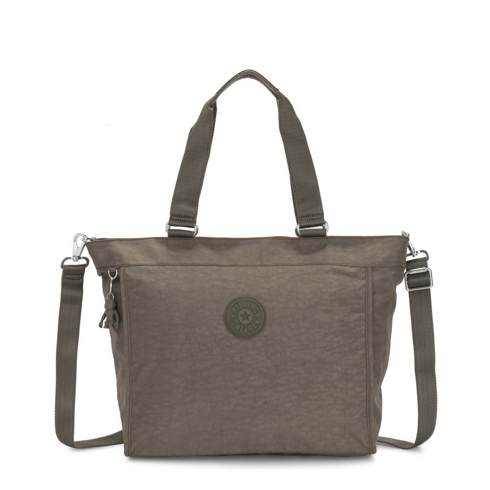 Everything Must Go Sale - Kipling NEW CONSUMER L Sizable Shoulder Bag With Completely Removable Shoulder Strap Seagrass - Spree-Tastic Savings:£39[labag6678ma]