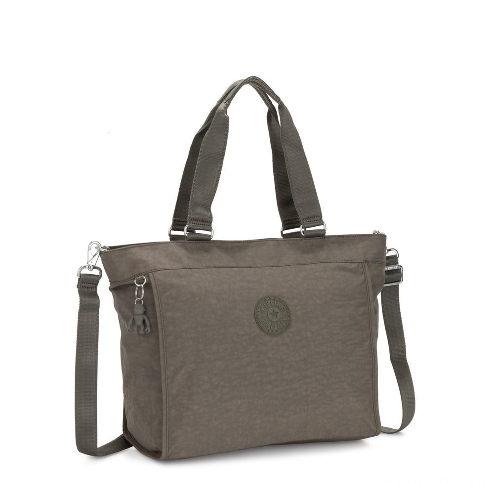 Kipling Brand New CUSTOMER L Sizable Shoulder Bag With Removable Shoulder Band Seagrass