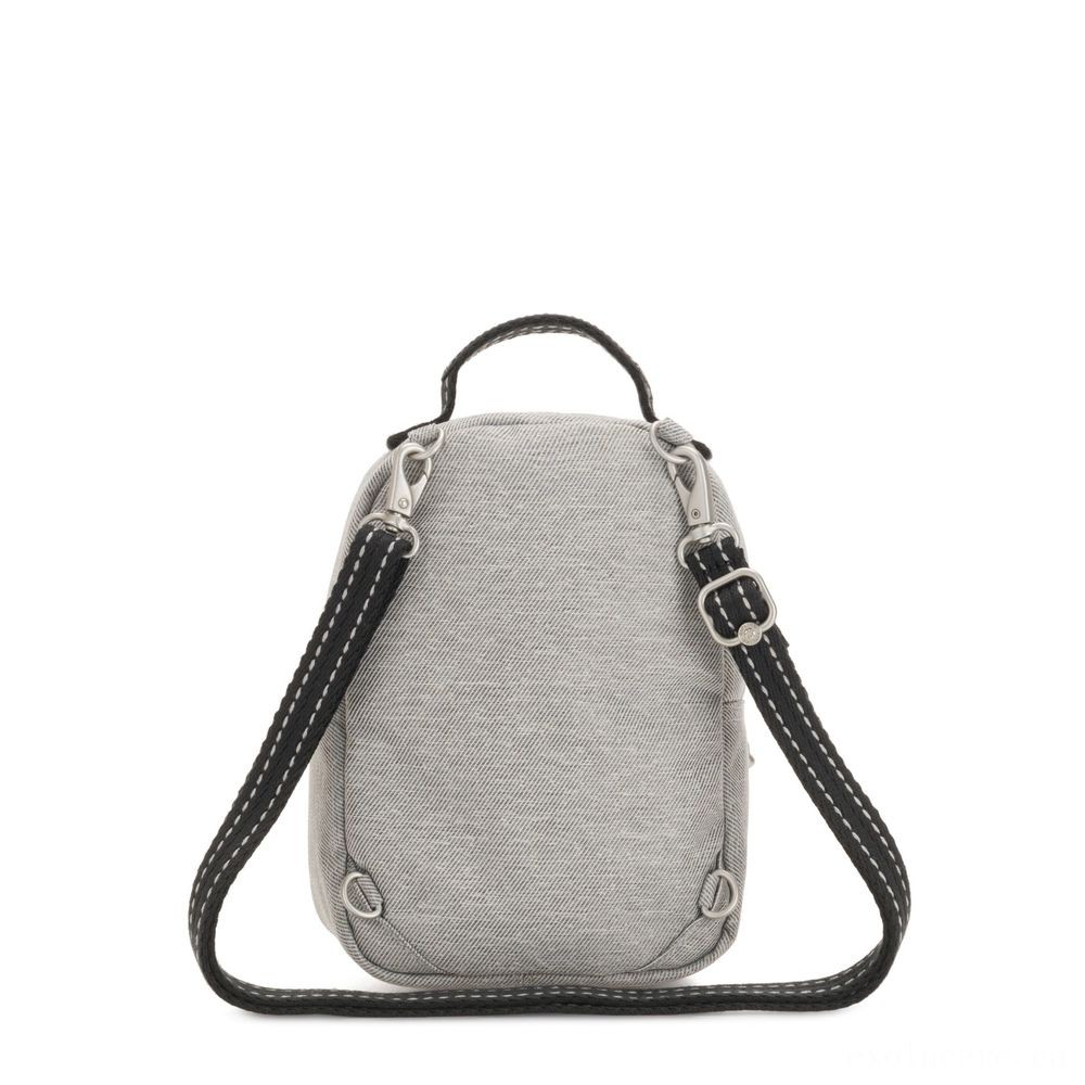 60% Off - Kipling ALBER Small 3-in-1 convertible: bum crossbody, bag or bag Chalk Grey. - Friends and Family Sale-A-Thon:£28[sabag6685nt]