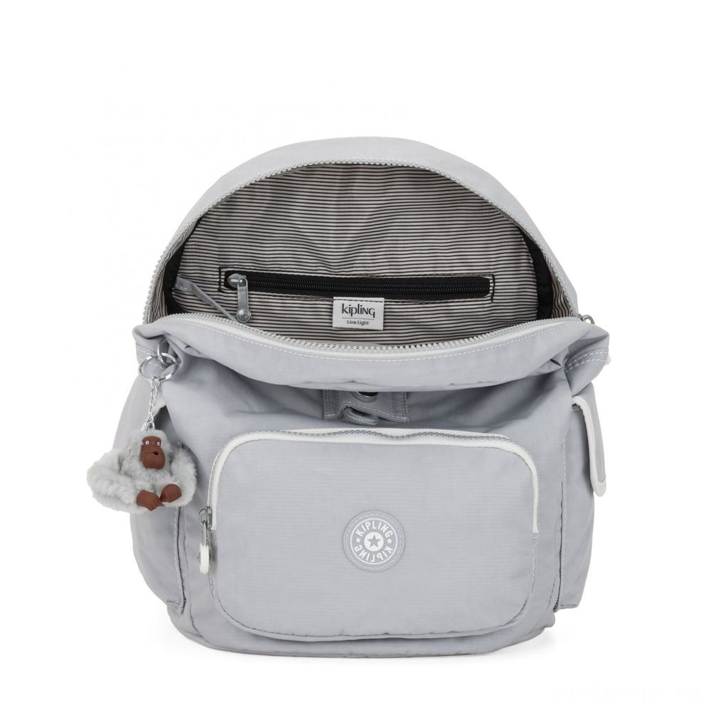 50% Off - Kipling Area PACK S Small Bag Energetic Grey Bl. - Web Warehouse Clearance Carnival:£26