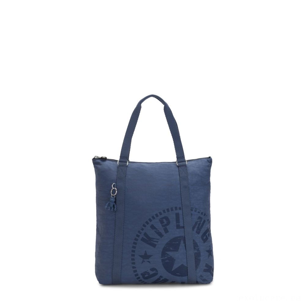 Price Drop - Kipling MORAL Big Tote Bag along with Shoulder strap Soulfull Blue. - Fourth of July Fire Sale:£34[labag6696ma]