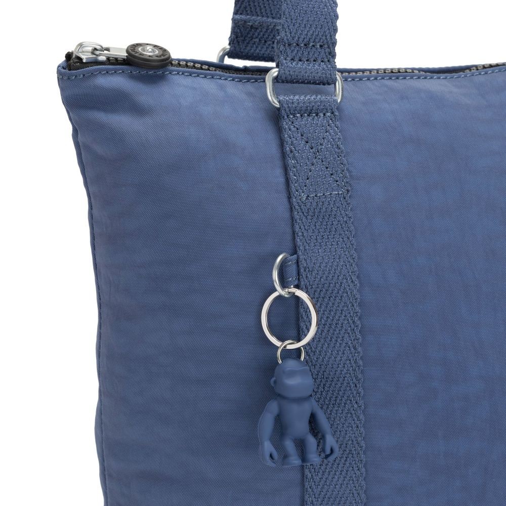 Kipling MORAL Big Tote Bag along with Shoulder strap Soulfull Blue.