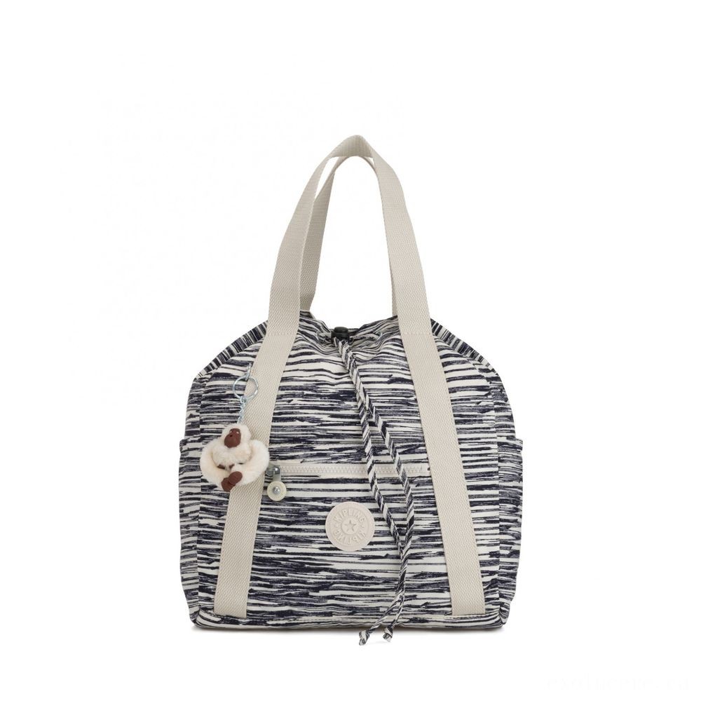 Lowest Price Guaranteed - Kipling ART KNAPSACK S Tiny Drawstring Backpack Scribble Lines. - Christmas Clearance Carnival:£21[labag6701ma]