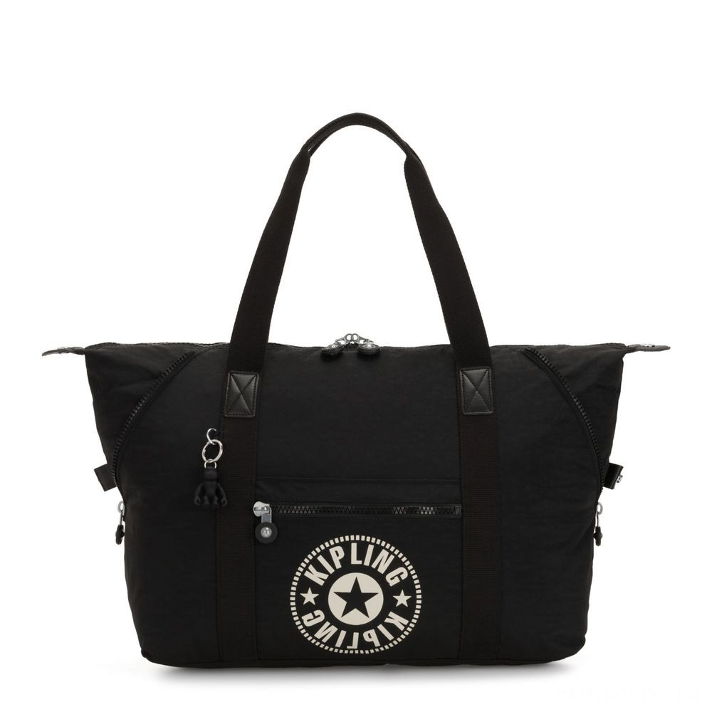 While Supplies Last - Kipling Craft M Medium Tote with 2 Front Pockets Lively Afro-american. - Blowout:£50[sabag6704nt]