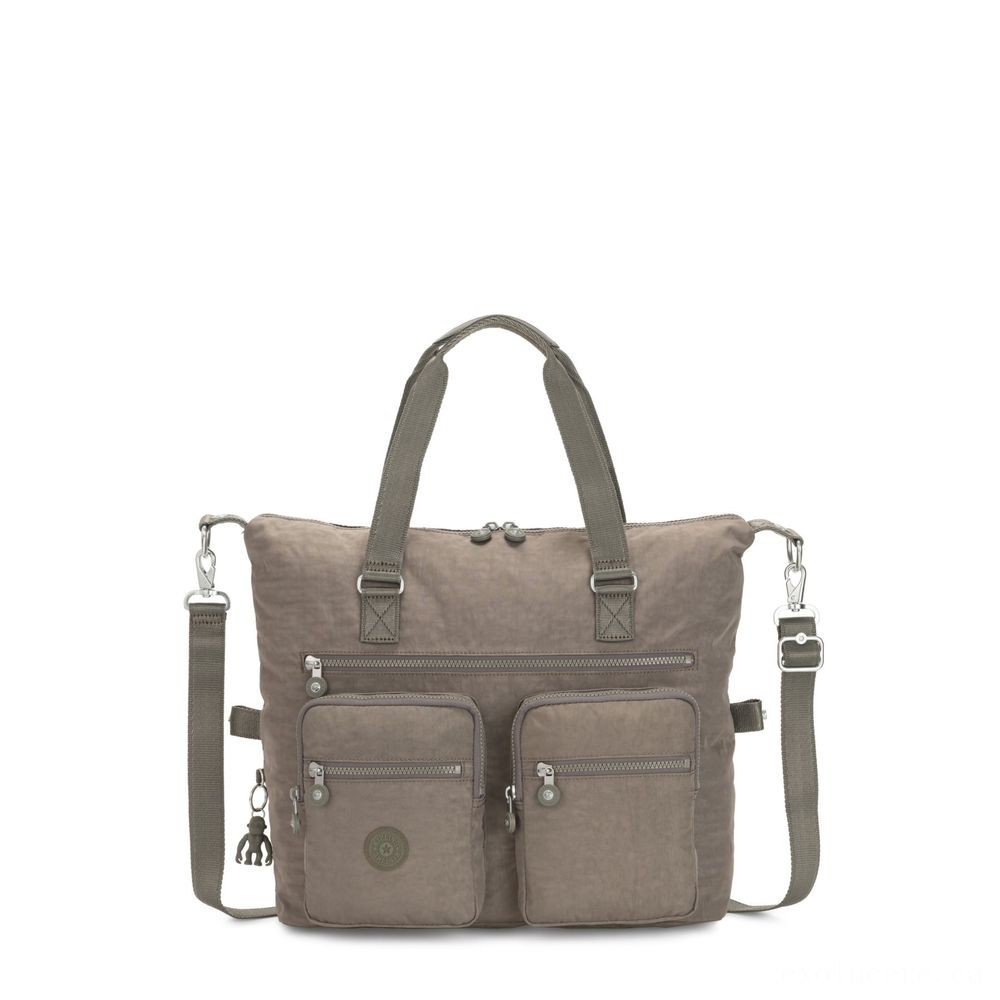 Kipling NEW ERASTO Sizable Tote with Front Pockets Seagrass.