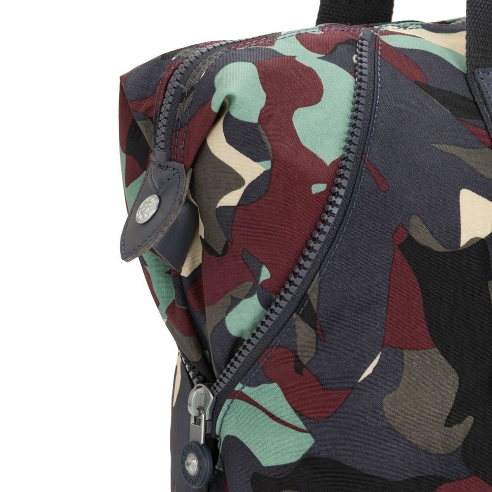 Markdown - Kipling ART M Travel Tote Along With Cart Sleeve Camo Huge. - Boxing Day Blowout:£45