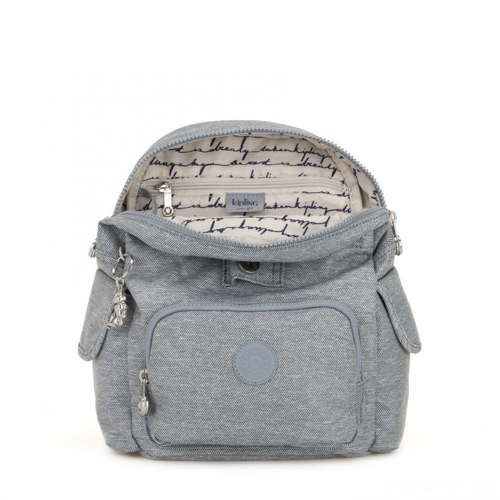 Kipling Metropolitan Area BUNDLE MINI Metropolitan Area Pack Mini Backpack Cool Denim.