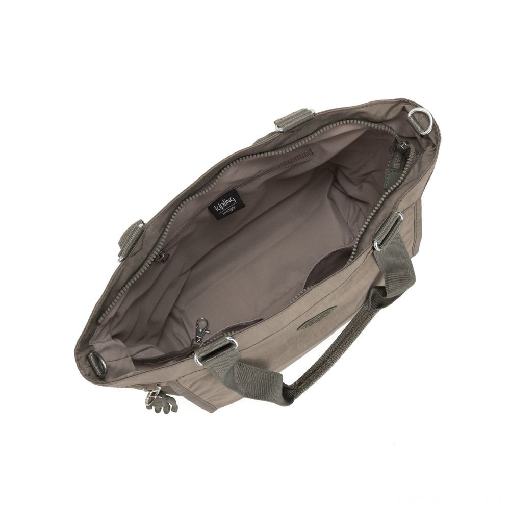 Kipling Brand New SHOPPER S Tiny Shoulder Bag With Detachable Shoulder Strap Seagrass