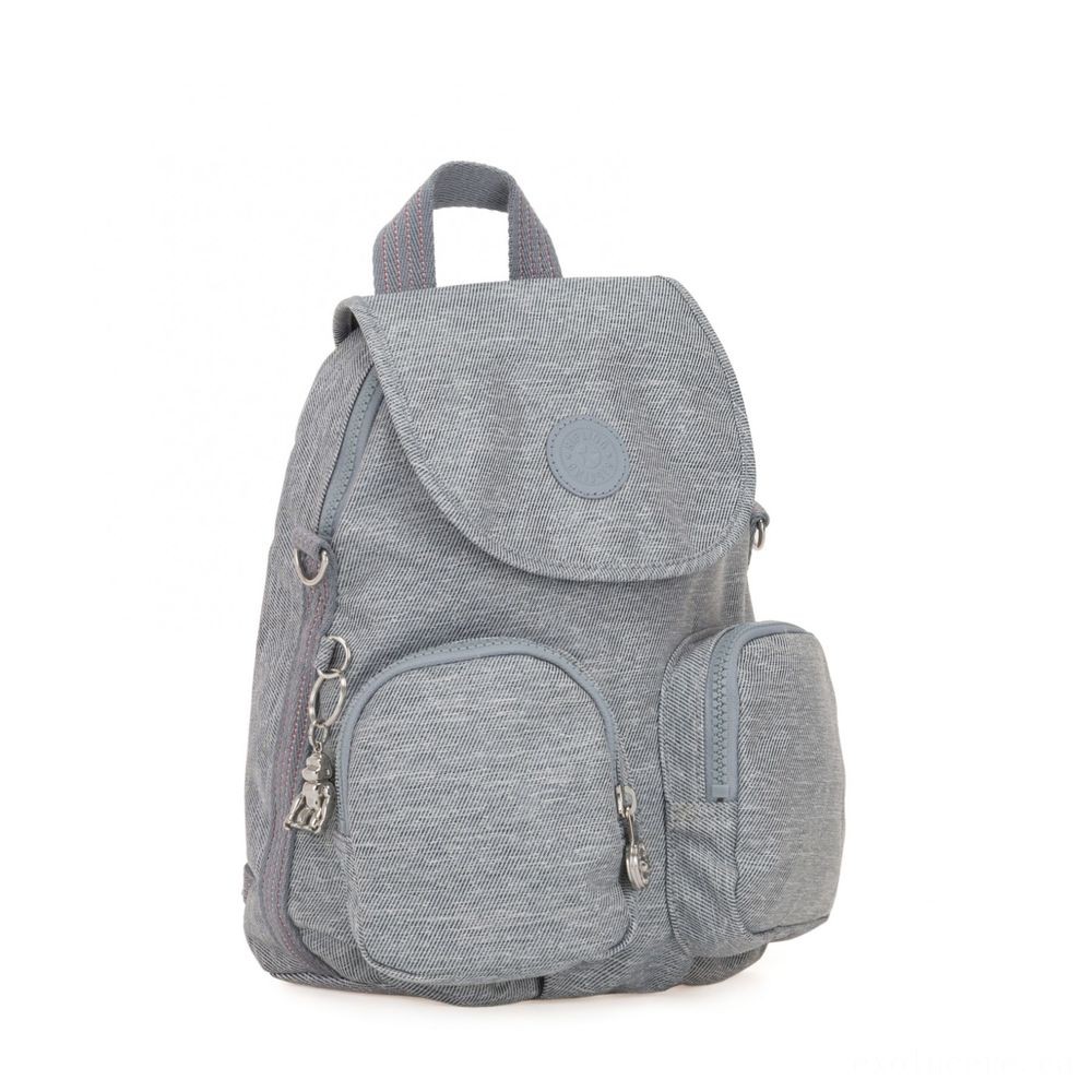90% Off -  Kipling FIREFLY UP Tiny Knapsack Covertible To Purse Cool Denim  - Price Drop Party:£22