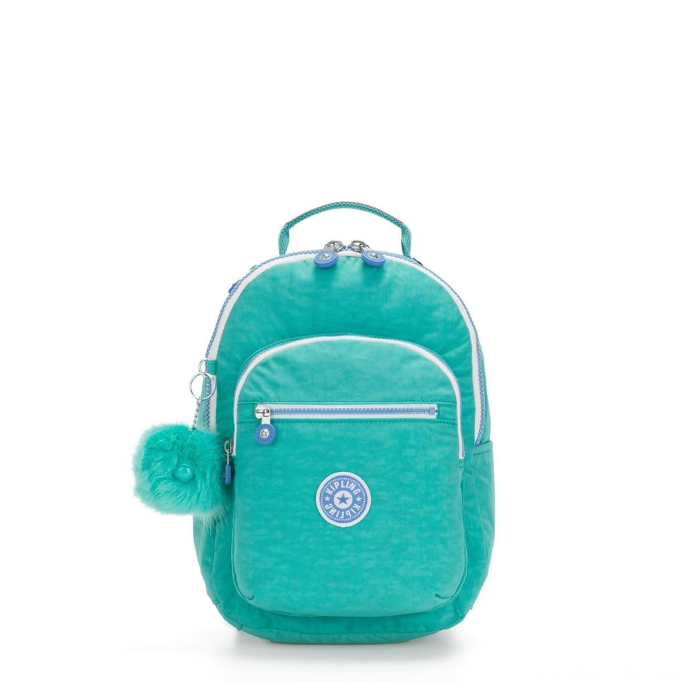 Discount Bonanza - . Kipling SEOUL GO S Small Backpack Deeper Aqua C. - Online Outlet X-travaganza:£43