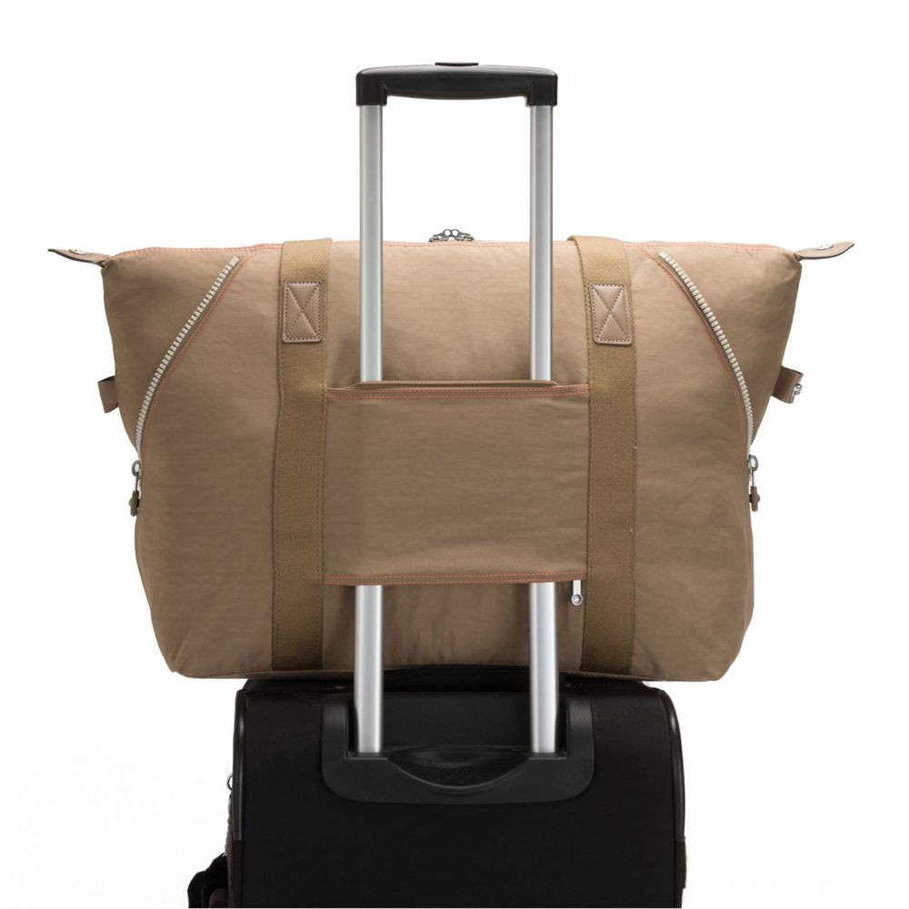 Independence Day Sale - Kipling Craft M Traveling Bring With Trolley Sleeve Sand Block. - Black Friday Frenzy:£40