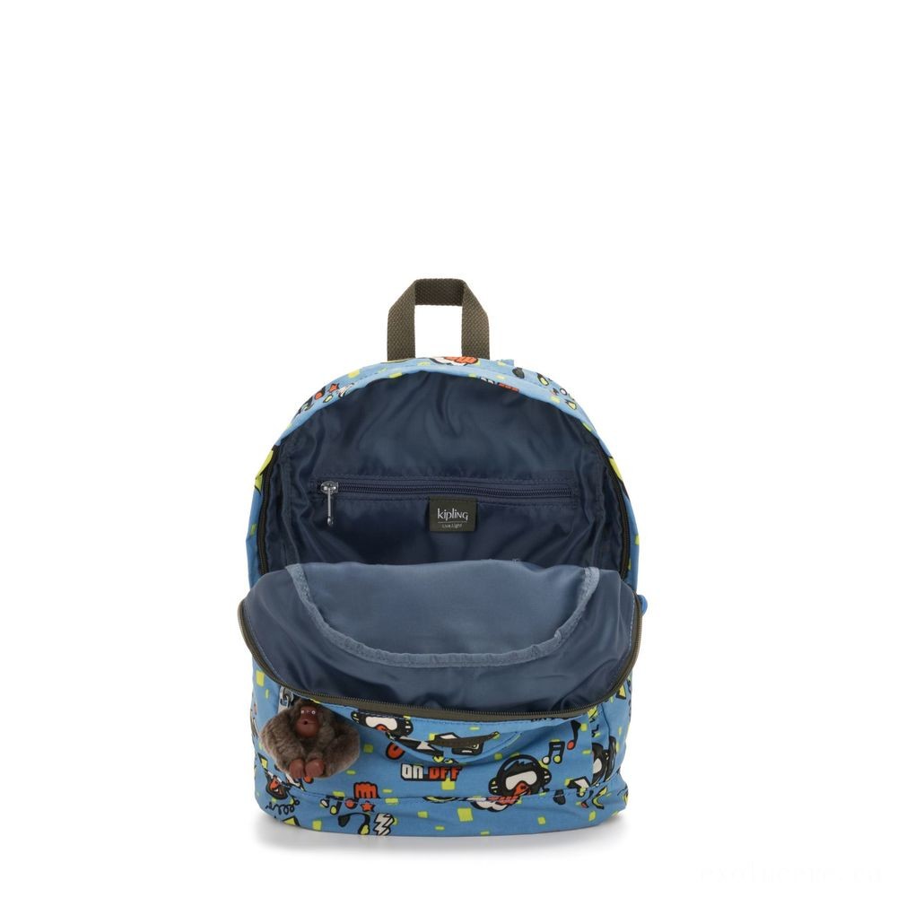 Kipling CARLOW Small children knapsack along with round front pocket Ape Rock.