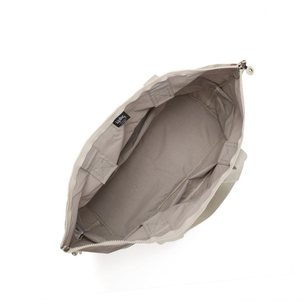 Kipling IMAGINE PACK Big Collapsible Shoulder Bag Cloud Steel Combination.