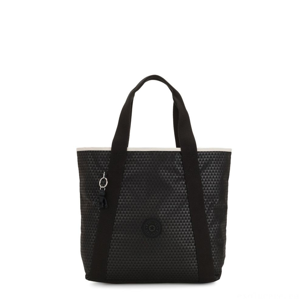 Flea Market Sale - Kipling ZANE Channel lug bag along with shoulderstrap Black Nightclub C. - Price Drop Party:£14