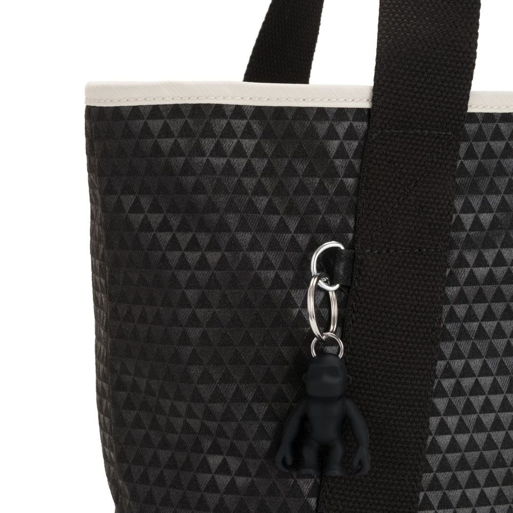Kipling ZANE Channel shopping bag with shoulderstrap Black Nightclub C.