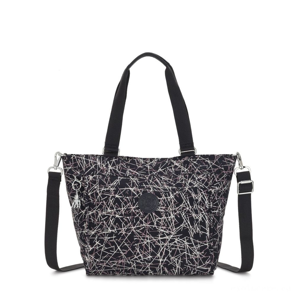 Up to 90% Off - Kipling NEW BUYER S Small Handbag Along With Easily Removable Shoulder Strap Navy Stick Publish - Boxing Day Blowout:£39